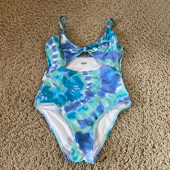 Tie-Dye Aeropostale Cut-Out Swimsuit - Picture 1 of 2